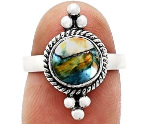 Spiny Oyster Turquoise Ring size-7 SDR243752 R-1127, 8x8 mm