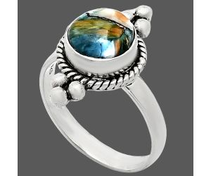 Spiny Oyster Turquoise Ring size-7 SDR243752 R-1127, 8x8 mm