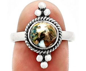 Spiny Oyster Turquoise Ring size-8 SDR243753 R-1127, 8x8 mm