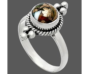 Spiny Oyster Turquoise Ring size-8 SDR243753 R-1127, 8x8 mm