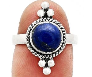 Lapis Lazuli Ring size-7.5 SDR243755 R-1127, 8x8 mm