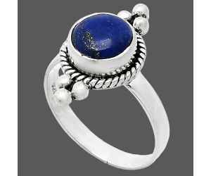 Lapis Lazuli Ring size-7.5 SDR243755 R-1127, 8x8 mm