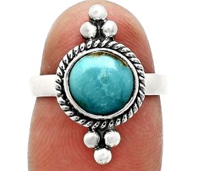 Natural Rare Turquoise Nevada Aztec Mt Ring size-6 SDR243769 R-1127, 8x8 mm