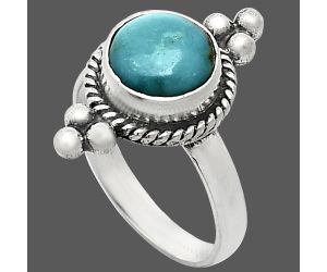 Natural Rare Turquoise Nevada Aztec Mt Ring size-6 SDR243769 R-1127, 8x8 mm