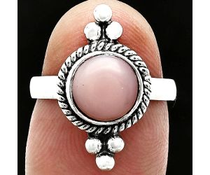 Pink Opal Ring size-6 SDR243771 R-1127, 8x8 mm