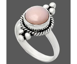 Pink Opal Ring size-6 SDR243771 R-1127, 8x8 mm