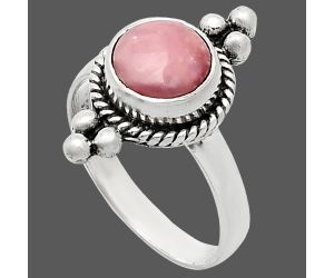 Pink Opal Ring size-7 SDR243772 R-1127, 8x8 mm