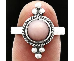 Pink Opal Ring size-8 SDR243773 R-1127, 8x8 mm