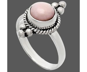 Pink Opal Ring size-8 SDR243773 R-1127, 8x8 mm