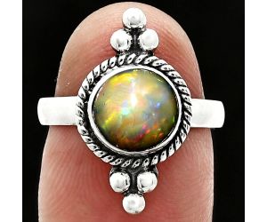 Ethiopian Opal Ring size-7 SDR243776 R-1127, 8x8 mm