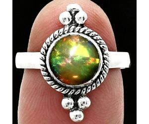 Ethiopian Opal Ring size-7.5 SDR243777 R-1127, 8x8 mm