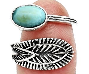 Adjustable - Natural Rare Turquoise Nevada Aztec Mt Ring size-7 SDR243783 R-1116, 7x10 mm