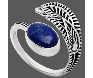 Adjustable - Lapis Lazuli Ring size-7.5 SDR243784 R-1116, 7x10 mm