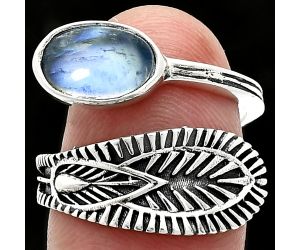 Adjustable - Rainbow Moonstone Ring size-8 SDR243819 R-1116, 7x11 mm