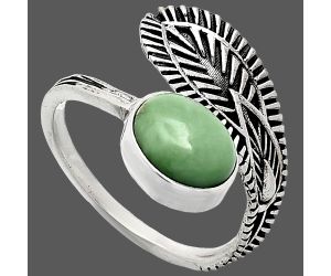 Adjustable - Utah Variscite Ring size-9 SDR243829 R-1116, 8x10 mm