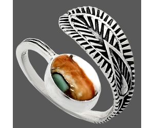 Adjustable - Spiny Oyster Turquoise Ring size-8 SDR243843 R-1116, 8x10 mm