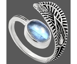 Adjustable - Rainbow Moonstone Ring size-7 SDR243851 R-1116, 7x10 mm