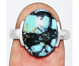 Lucky Charm Tibetan Turquoise Ring size-7 SDR243853 R-1173, 11x15 mm