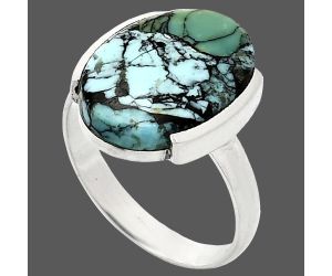 Lucky Charm Tibetan Turquoise Ring size-10 SDR243854 R-1173, 13x18 mm