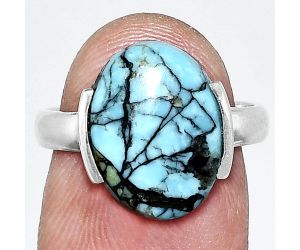 Lucky Charm Tibetan Turquoise Ring size-7 SDR243860 R-1173, 10x14 mm