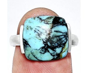 Lucky Charm Tibetan Turquoise Ring size-8 SDR243865 R-1173, 13x13 mm