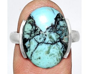 Lucky Charm Tibetan Turquoise Ring size-9 SDR243866 R-1173, 13x18 mm