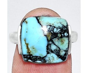 Lucky Charm Tibetan Turquoise Ring size-8 SDR243868 R-1173, 14x14 mm