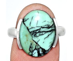 Lucky Charm Tibetan Turquoise Ring size-9 SDR243889 R-1173, 12x17 mm