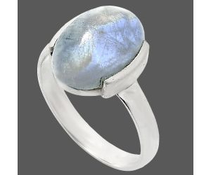 Rainbow Moonstone Ring size-9 SDR243909 R-1173, 10x14 mm