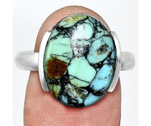 Lucky Charm Tibetan Turquoise Ring size-9.5 SDR243919 R-1173, 12x16 mm