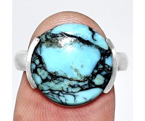 Lucky Charm Tibetan Turquoise Ring size-8 SDR243922 R-1173, 14x14 mm