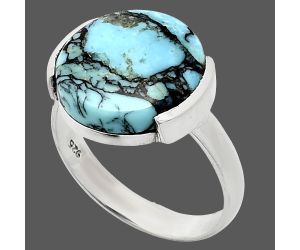 Lucky Charm Tibetan Turquoise Ring size-8 SDR243922 R-1173, 14x14 mm