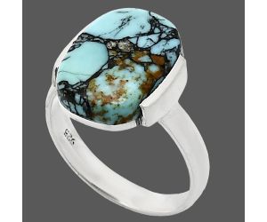 Lucky Charm Tibetan Turquoise Ring size-7 SDR243929 R-1173, 11x15 mm