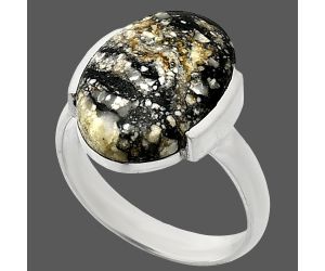 Authentic White Buffalo Turquoise Nevada Ring size-7 SDR243931 R-1173, 12x16 mm