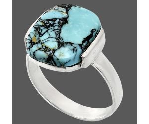 Lucky Charm Tibetan Turquoise Ring size-8 SDR243932 R-1173, 12x14 mm