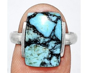 Lucky Charm Tibetan Turquoise Ring size-8 SDR243937 R-1173, 11x16 mm