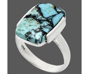 Lucky Charm Tibetan Turquoise Ring size-8 SDR243937 R-1173, 11x16 mm