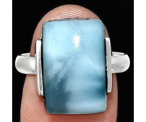 Larimar (Dominican Republic) Ring size-9 SDR243945 R-1173, 11x17 mm