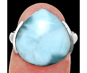 Larimar (Dominican Republic) Ring size-7 SDR243946 R-1173, 15x16 mm