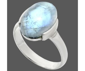 Rainbow Moonstone Ring size-8 SDR243949 R-1173, 10x14 mm