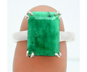 Lab Created Emerald Ring size-9 SDR243955 R-1020, 10x14 mm