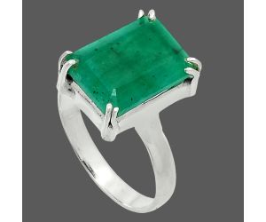 Lab Created Emerald Ring size-9 SDR243955 R-1020, 10x14 mm