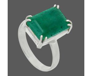 Lab Created Emerald Ring size-8.5 SDR243956 R-1020, 10x14 mm