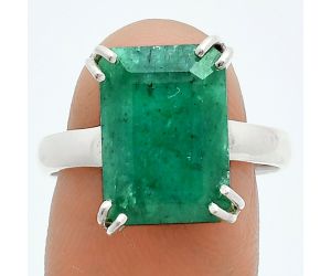 Lab Created Emerald Ring size-9 SDR243957 R-1020, 10x14 mm