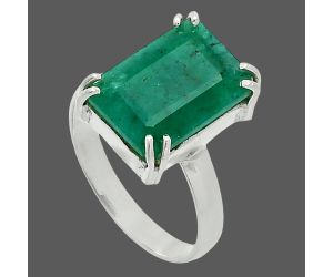 Lab Created Emerald Ring size-9 SDR243957 R-1020, 10x14 mm