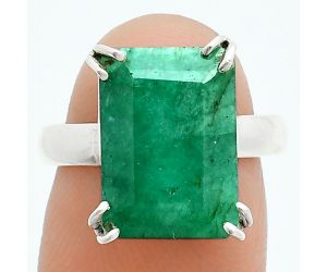 Lab Created Emerald Ring size-7 SDR243958 R-1020, 10x14 mm