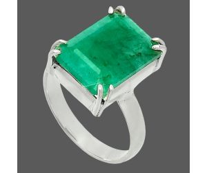 Lab Created Emerald Ring size-7 SDR243958 R-1020, 10x14 mm