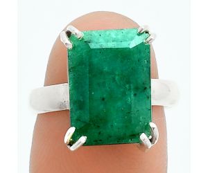 Lab Created Emerald Ring size-7 SDR243959 R-1020, 10x14 mm