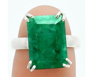 Lab Created Emerald Ring size-7 SDR243962 R-1020, 10x14 mm