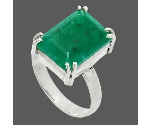 Lab Created Emerald Ring size-7 SDR243962 R-1020, 10x14 mm